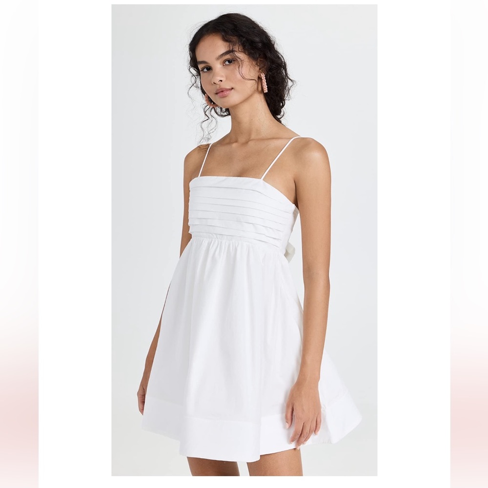 White mini dress
